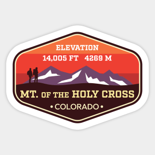 Mount of the Holy Cross Colorado 14ers Climbing Badge Sticker